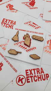 "KING GEEDORAH" WOODEN PIN SET