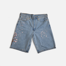 Load image into Gallery viewer, "CHERRY BLOSSOM" JEAN SHORTS