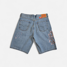 Load image into Gallery viewer, "CHERRY BLOSSOM" JEAN SHORTS