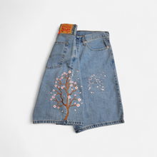 Load image into Gallery viewer, "CHERRY BLOSSOM" JEAN SHORTS