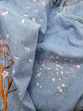 Load image into Gallery viewer, "CHERRY BLOSSOM" JEAN SHORTS