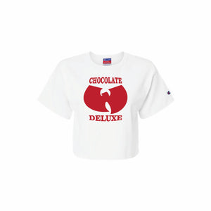 CHOCOLATE DELUXE "ICE CREAM" CROPPED TEE