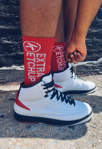"LOGO" RED SOCKS