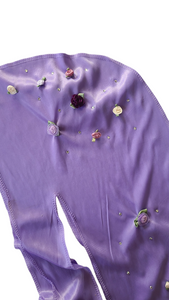 "FLORAL" PURPLE 1 OF 1 DURAG
