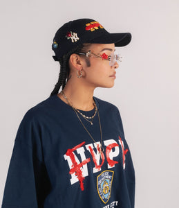 "FUCK NYPD" HANDPAINTED TEE