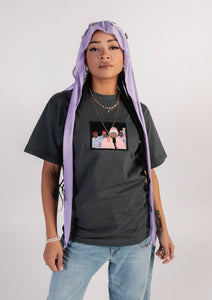 "FLORAL" PURPLE 1 OF 1 DURAG