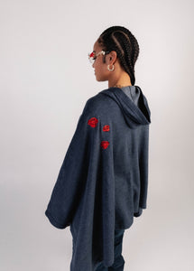 "GRIMEY" WOMEN'S PONCHO