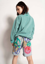 Load image into Gallery viewer, &quot;PEACE&quot; 1 OF 1 DENIM SHORTS