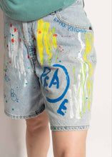 Load image into Gallery viewer, &quot;PEACE&quot; 1 OF 1 DENIM SHORTS