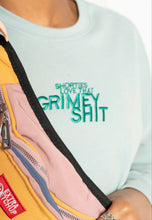 Load image into Gallery viewer, &quot;GRIMEY IS BEAUTIFUL&quot; CROP CREWNECK