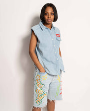 Load image into Gallery viewer, &quot;SUPPRIMO&quot; 1 OF 1 WOMEN&#39;S DENIM VEST