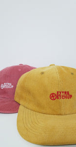 "EXTRAKETCHUP" CORDUROY HAT
