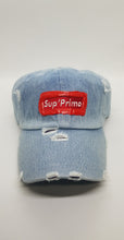 Load image into Gallery viewer, &quot;SUP&#39;PRIMO LIGHT DENIM PAINT LOGO 1 OF 1&quot;