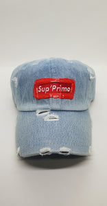 "SUP'PRIMO LIGHT DENIM PAINT LOGO 1 OF 1"
