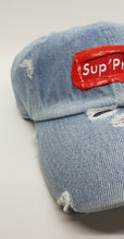 Load image into Gallery viewer, &quot;SUP&#39;PRIMO LIGHT DENIM PAINT LOGO 1 OF 1&quot;