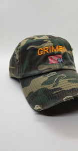 "GRIMEY USA" CAMOUFLAGE DAD HAT
