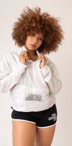 "GRIMEY IS BEAUTIFUL" CROPPED WINDBREAKER JACKET