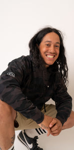 "GRIMEY" BLACK CAMOUFLAGE HOODIE