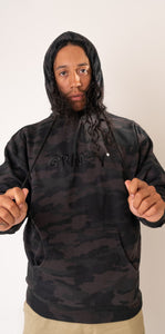 "GRIMEY" BLACK CAMOUFLAGE HOODIE
