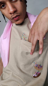 "AMERICA RUNS ON CRIME" POCKET TEE