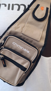 "CRIME IN PROGRESS SHOULDER BAG"