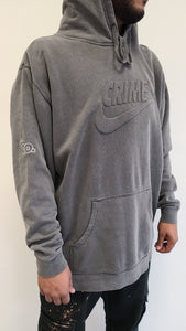 "DIDN'T DO IT" CRIME EMBOSSED HOODIE