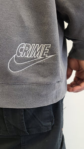 "DIDN'T DO IT" CRIME EMBOSSED HOODIE
